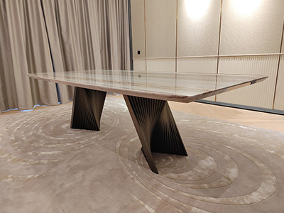 marblelous project references - marble round dining table