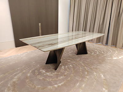 marblelous project references - marble round dining table