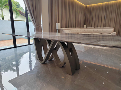 marblelous project references - marble round dining table