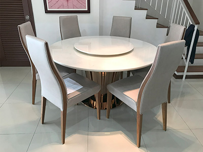 marblelous projec references - marble round dining table