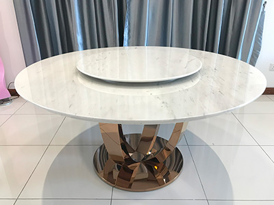 marblelous projec references - marble round dining table