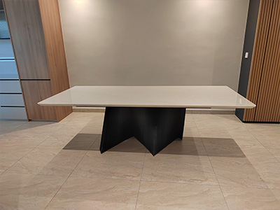 marblelous project references - marble round dining table