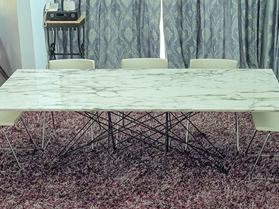 marblelous project references - marble round dining table