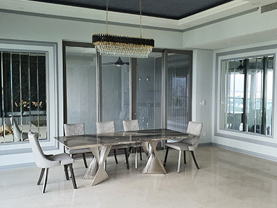 marblelous project references - marble round dining table