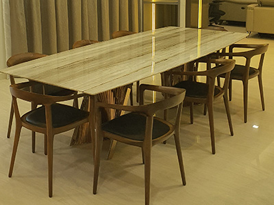 marblelous project references - marble round dining table