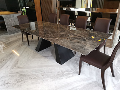 marblelous project references - marble round dining table