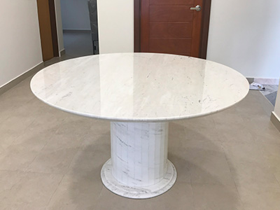 marblelous projec references - marble round dining table