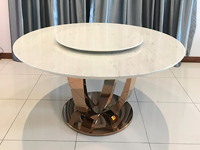 marblelous projec references - marble round dining table