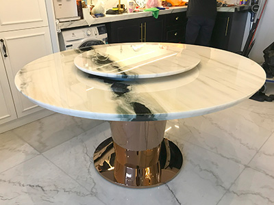 marblelous projec references - marble round dining table